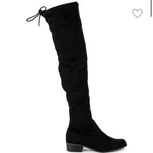 Charles by Charles David Gravity Stretch Over the Knee Suede Black Boots